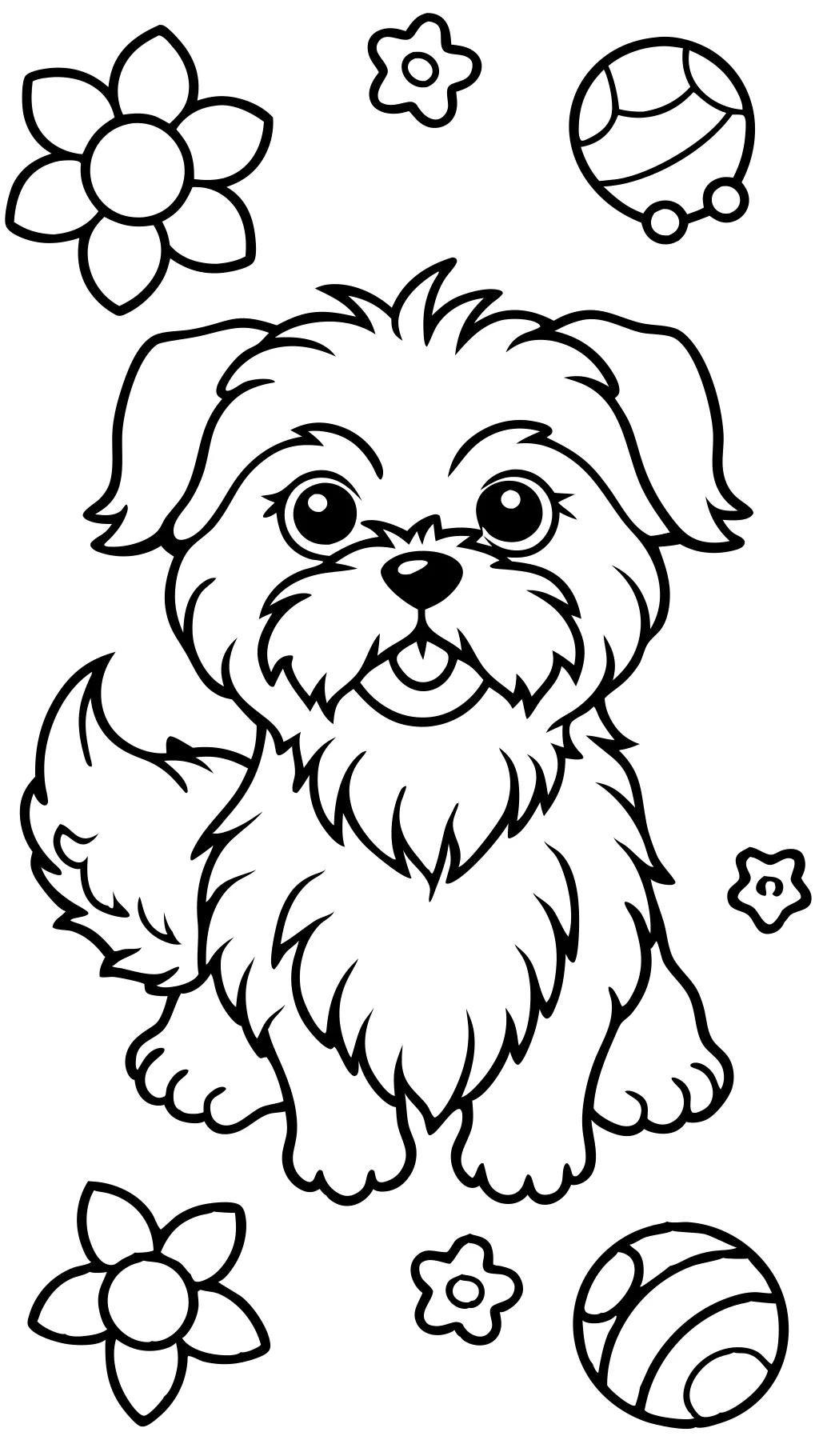 shih tzu para colorear